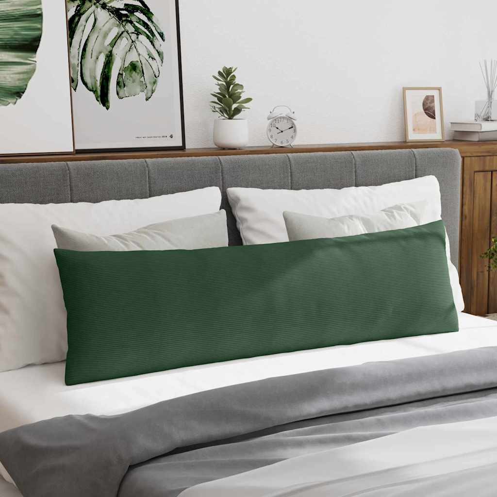 Sofa Kussens 2 pcs Donkergroen 145 x 40 cm Katoen Stof