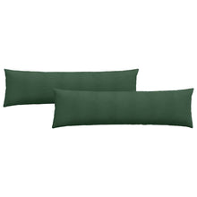 Sofa Kussens 2 pcs Donkergroen 145 x 40 cm Katoen Stof