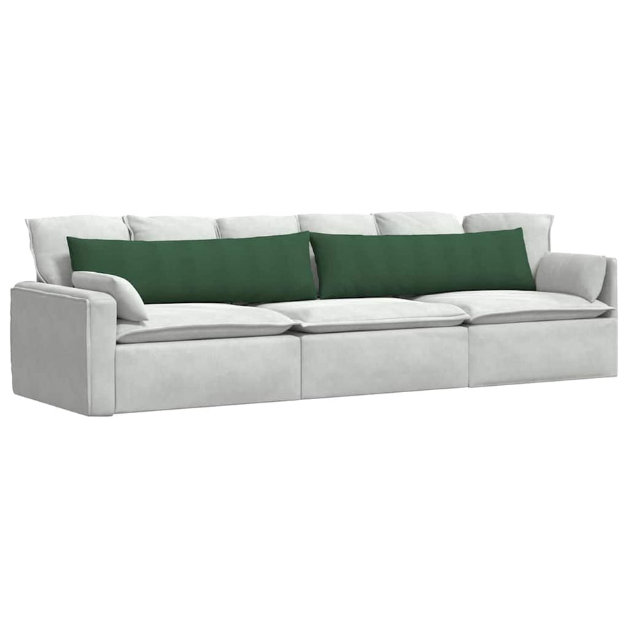 Sofa Kussens 2 pcs Donkergroen 145 x 40 cm Katoen Stof