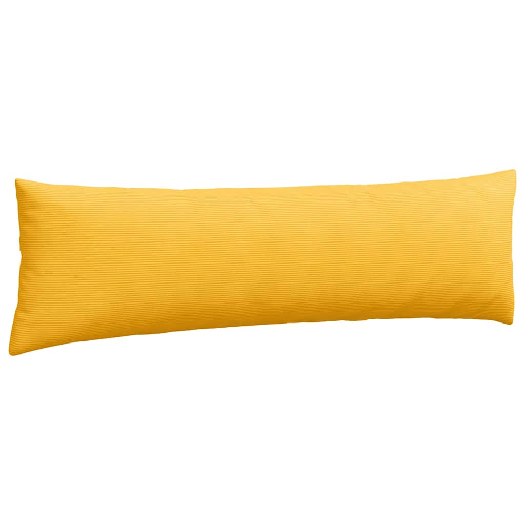 Sofa Kussens 2 pcs Lichtgeel 145 x 40 cm Katoen Stof