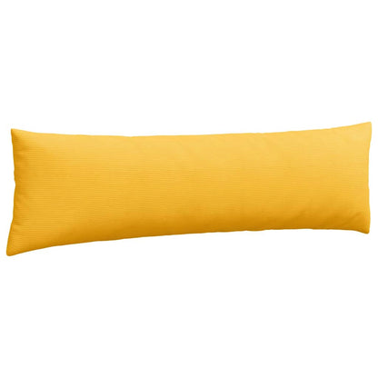 Sofa Kussens 2 pcs Lichtgeel 145 x 40 cm Katoen Stof