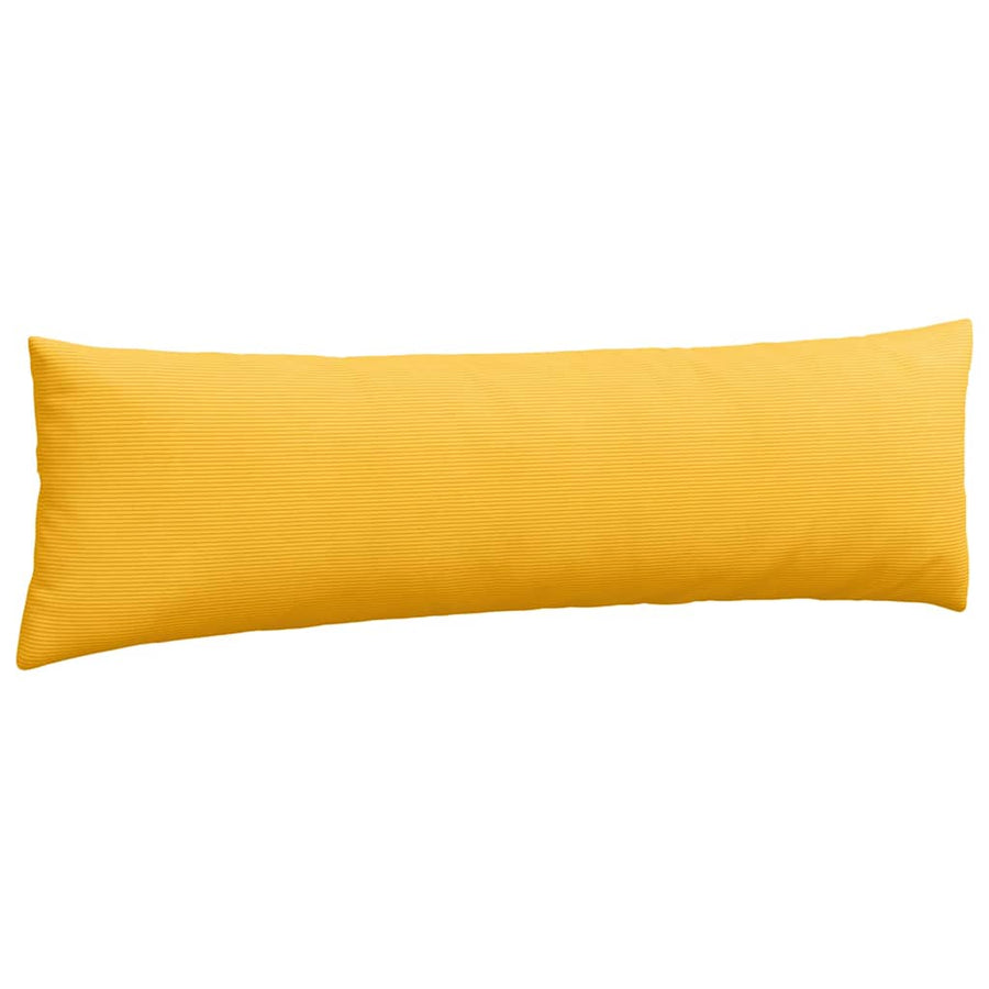 Sofa Kussens 2 pcs Lichtgeel 145 x 40 cm Katoen Stof