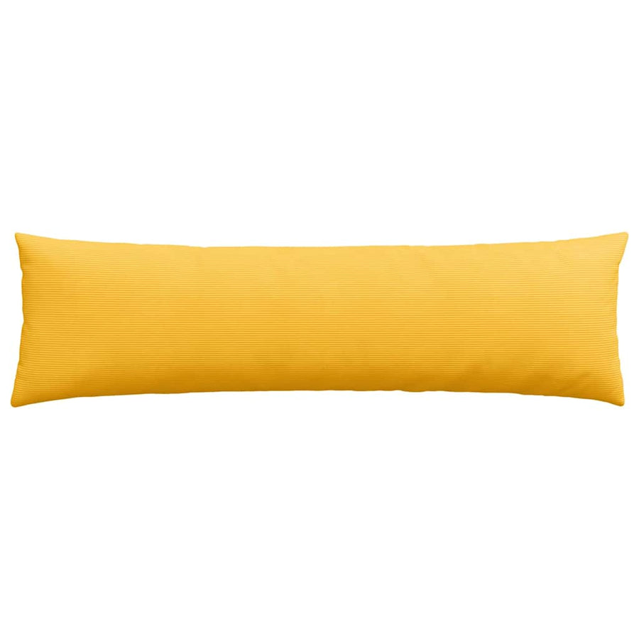 Sofa Kussens 2 pcs Lichtgeel 145 x 40 cm Katoen Stof