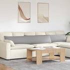 Sofa Cushions 2 pcs Cloud Grey 200 x 40 cm Fabric