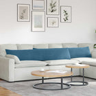 Sofa Cushions 2 pieces Blue 200 x 40 cm Corduroy