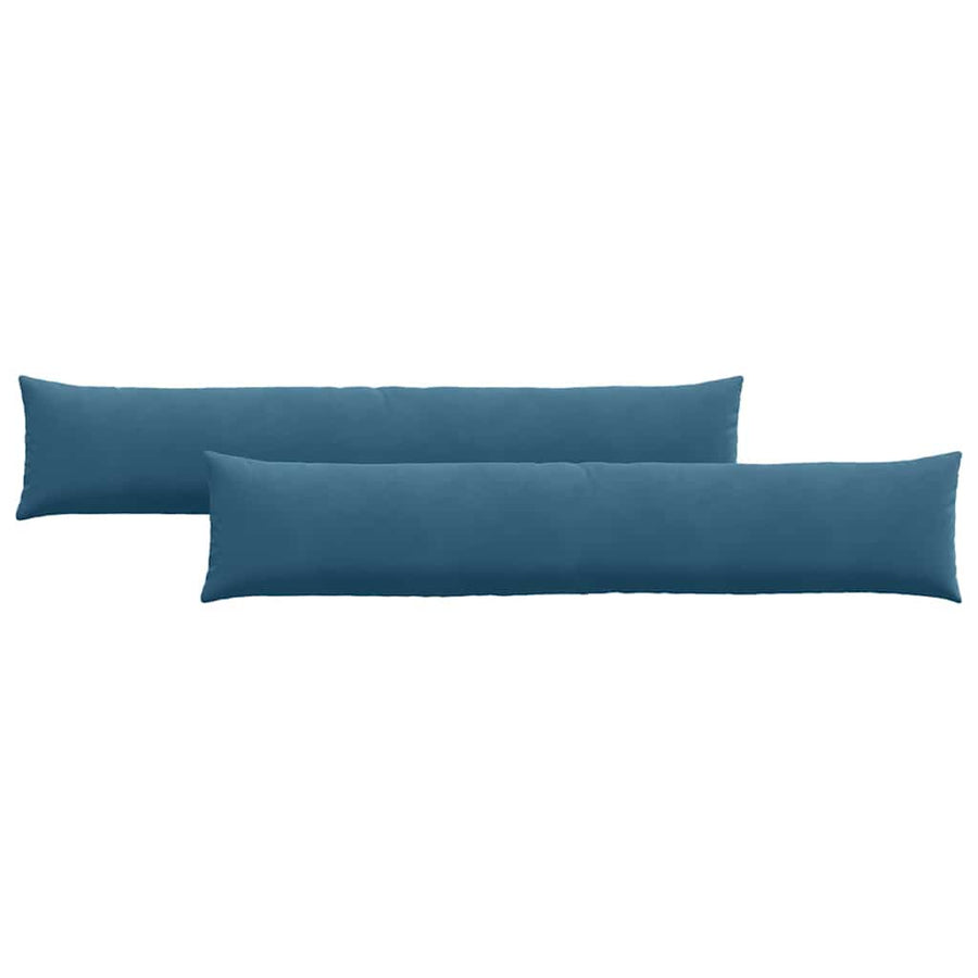 Sofa Kussens 2 pcs Blauw 200 x 40 cm Katoen Stof