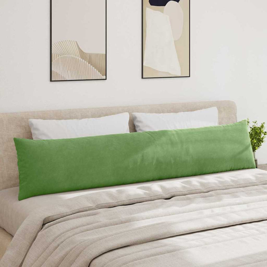 Sofa Kussens 2 pcs Lichtgroen 200 x 40 cm Katoen Stof