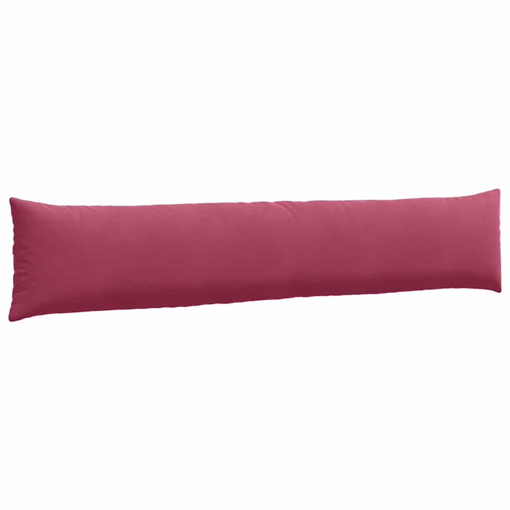Sofa Kussens 2 pcs Wijnrood 200 x 40 cm Katoen Stof