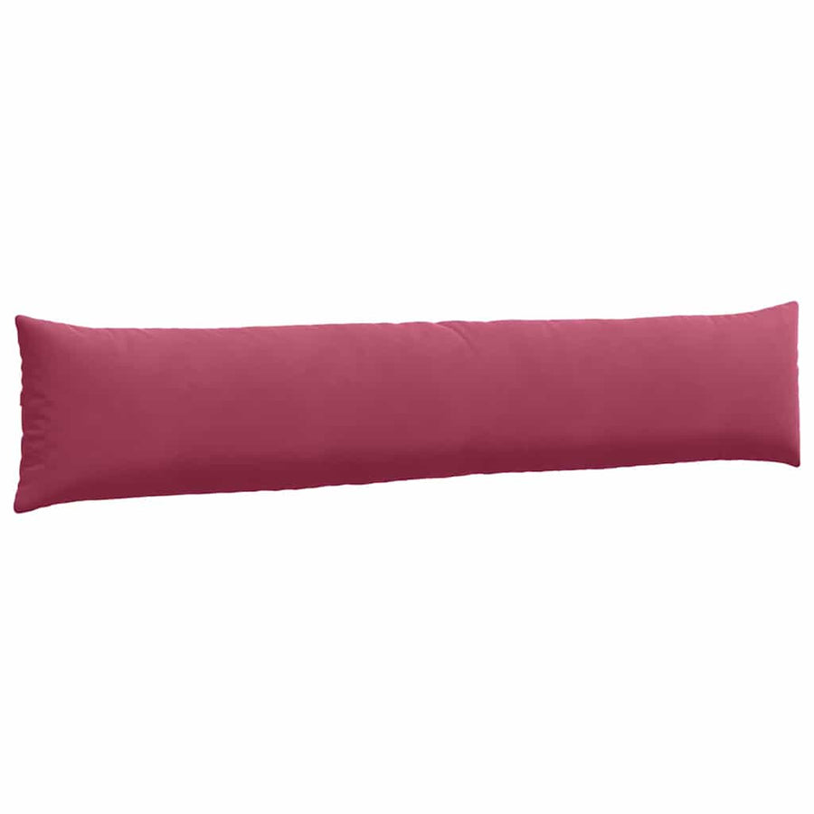 Sofa Kussens 2 pcs Wijnrood 200 x 40 cm Katoen Stof