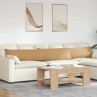 Sofa Cushions 2 pieces Brown 200 x 40 cm Cord Fabric