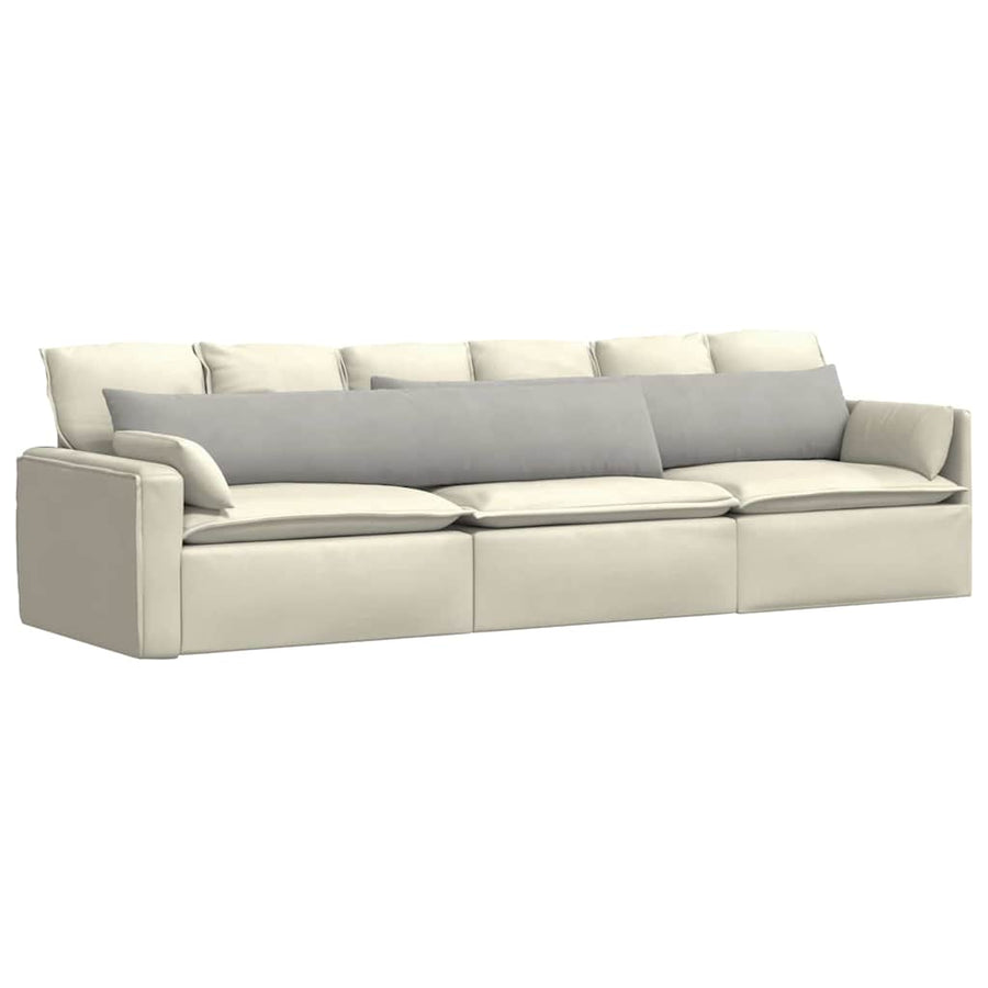 Sofa kussens Lichtgrijs Stof