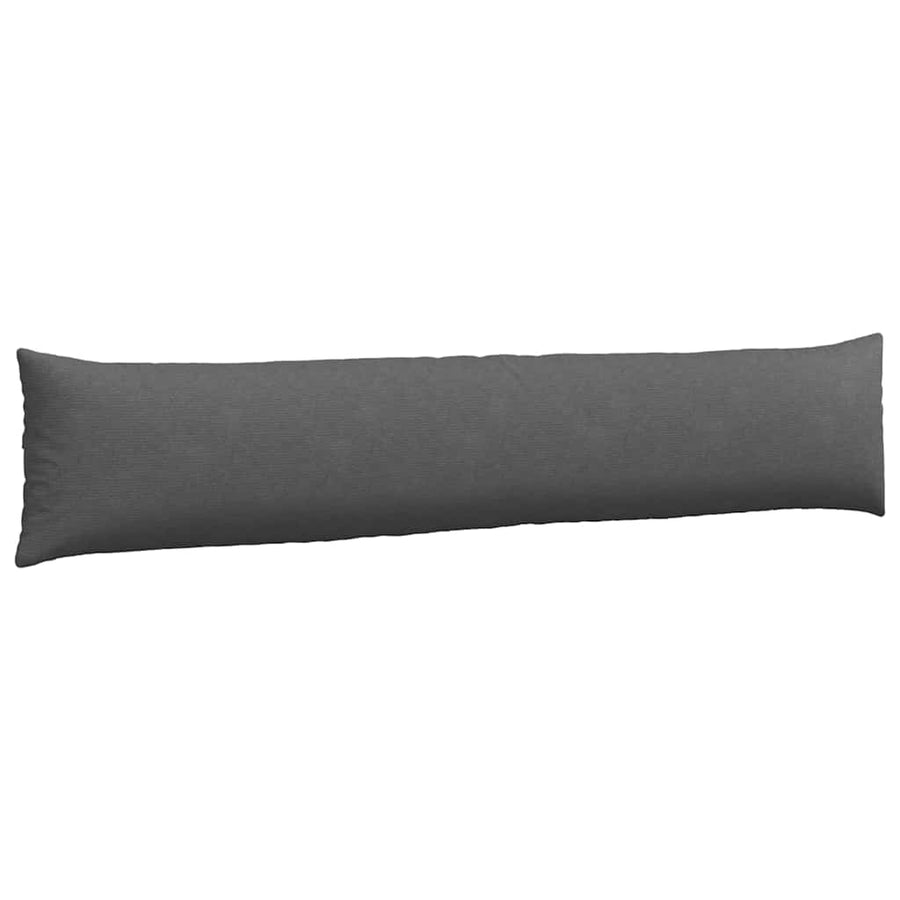 Sofa Kussens 2 pcs Donkergrijs 200 x 40 cm Katoen Stof