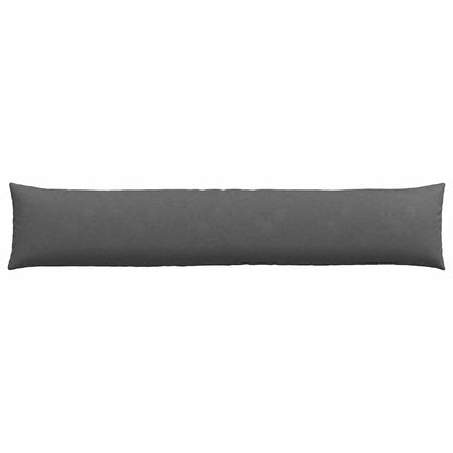 Sofa Kussens 2 pcs Donkergrijs 200 x 40 cm Katoen Stof