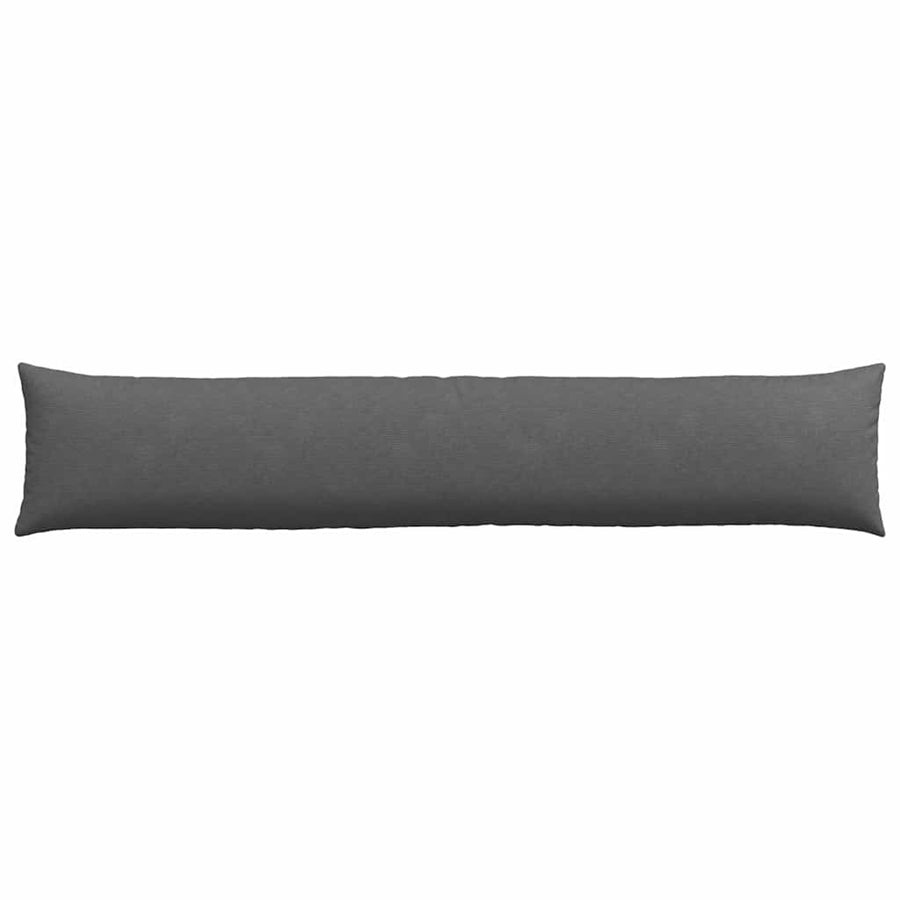 Sofa Kussens 2 pcs Donkergrijs 200 x 40 cm Katoen Stof