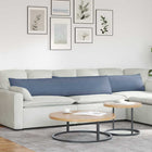 Sierkussens 2 stuks blauw 200x40 cm corduroy