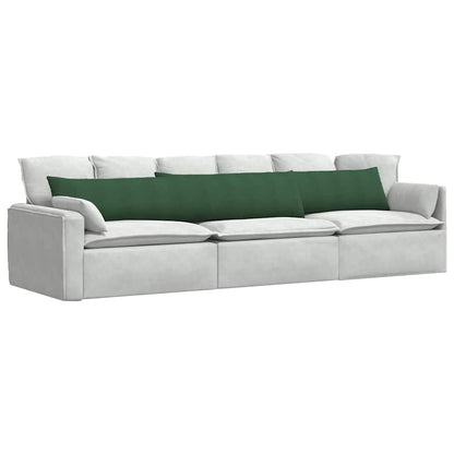 Sofa Kussens 2 pcs Donkergroen 200 x 40 cm Katoen Stof