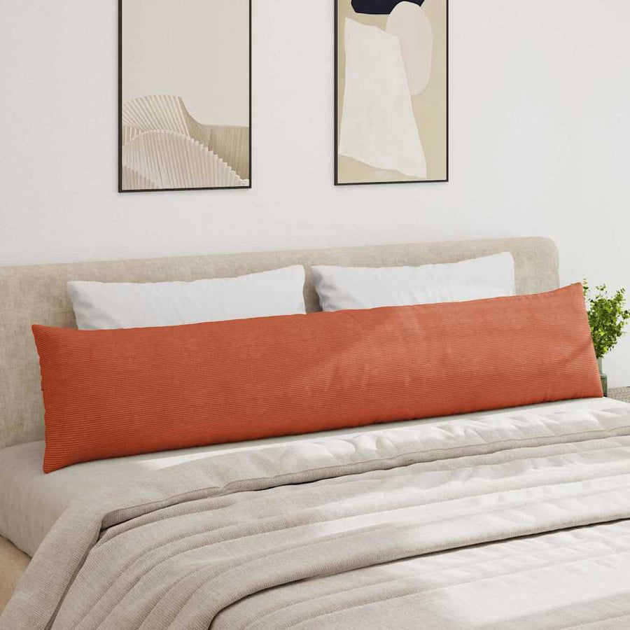 Sofa Kussens 2 pcs Rood-oranje 200 x 40 cm Katoen Stof