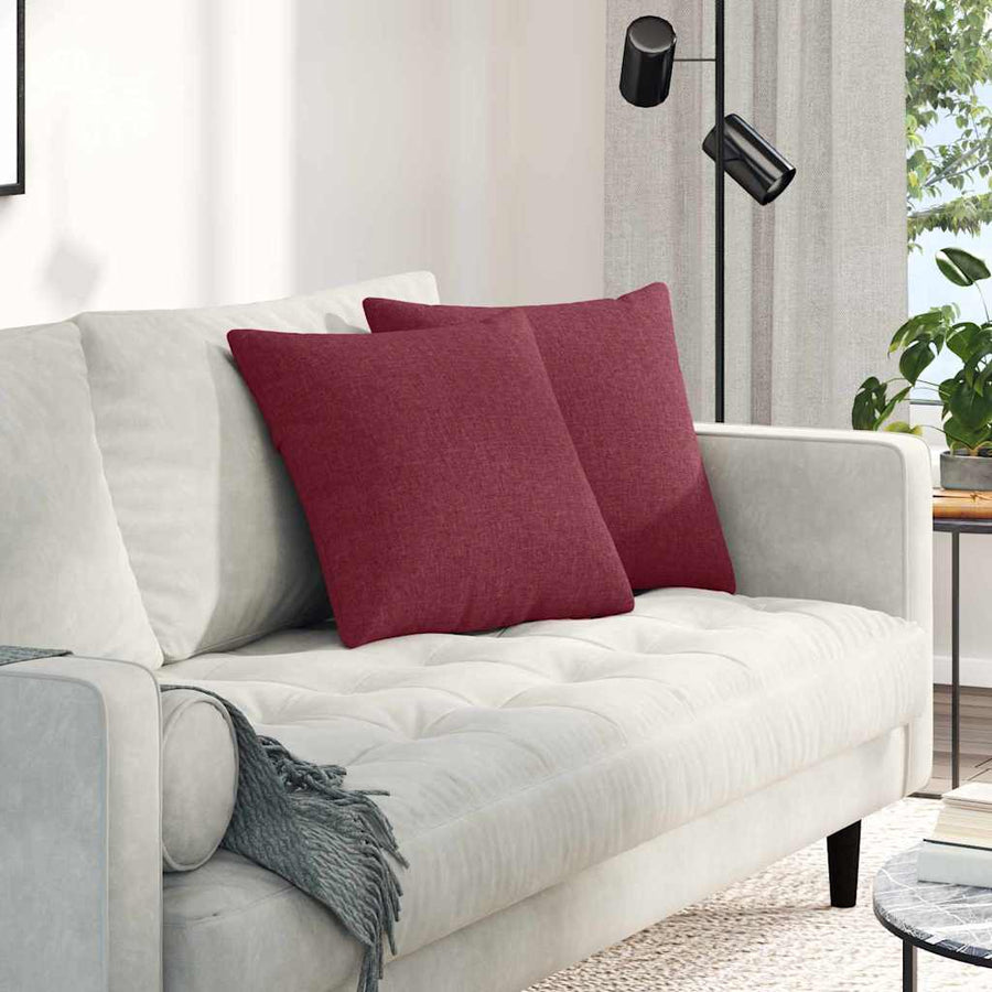 Sofa Kussens Wijnrood Stof