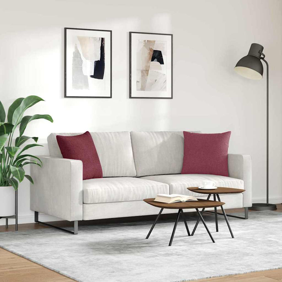 Sofa Kussens Wijnrood Stof