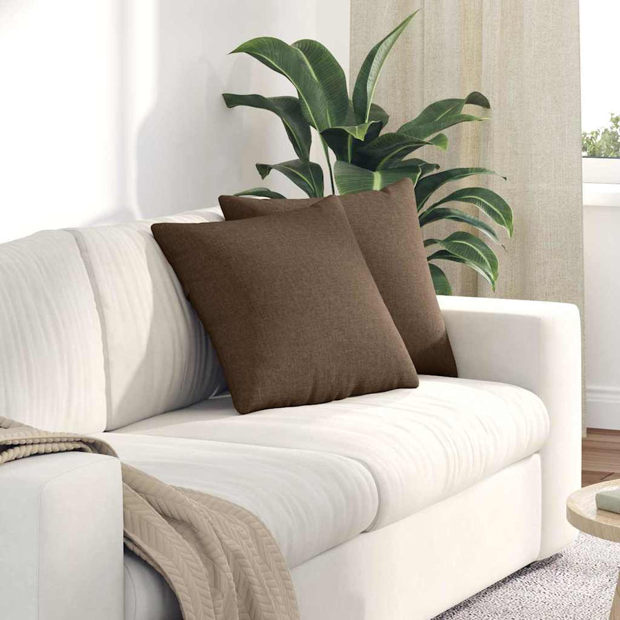 Sofa Kussens Bruin Stof