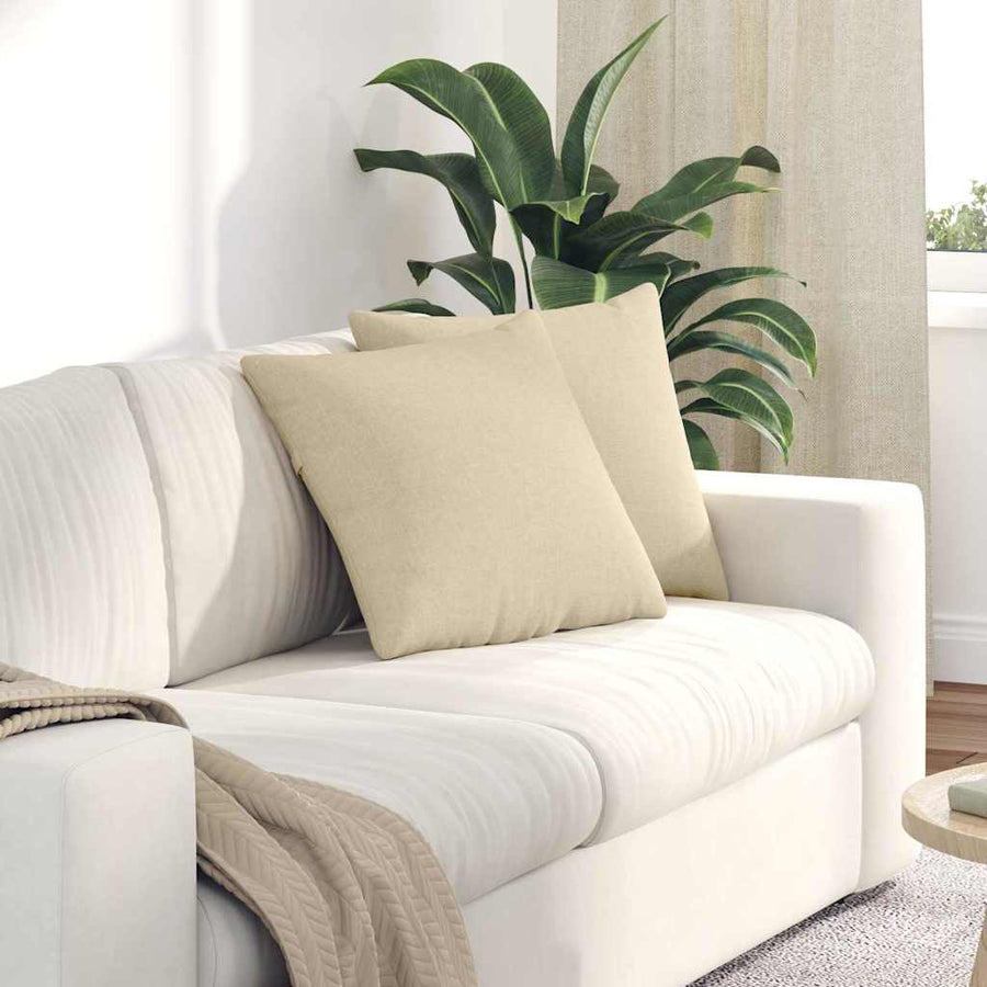 Sofa Kussens Crème Stof
