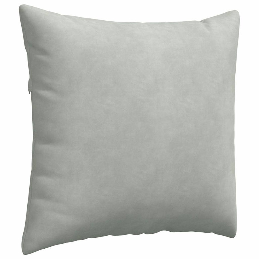 Sofa Kussens 2 pcs Lichtgrijs 45 x 45 cm Katoen Stof