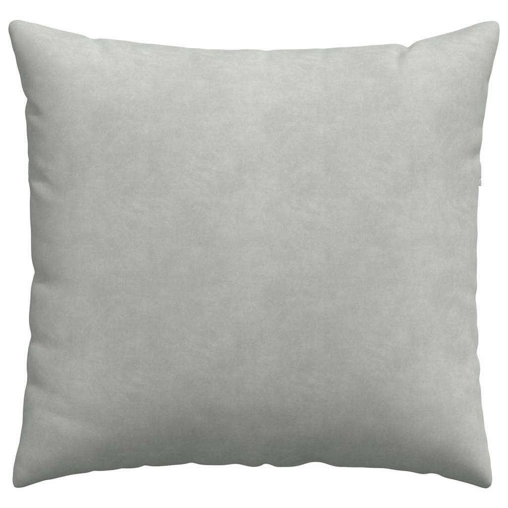Sofa Kussens 2 pcs Lichtgrijs 45 x 45 cm Katoen Stof