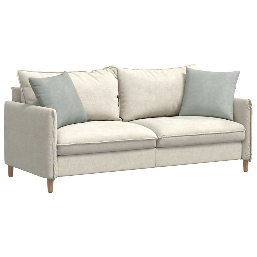 Sofa Kussens 2 pcs Lichtgrijs 45 x 45 cm Katoen Stof