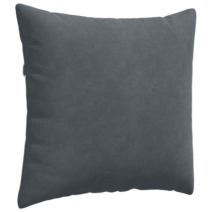 Sofa Kussens 2 pcs Donkergrijs 45 x 45 cm Katoen Stof