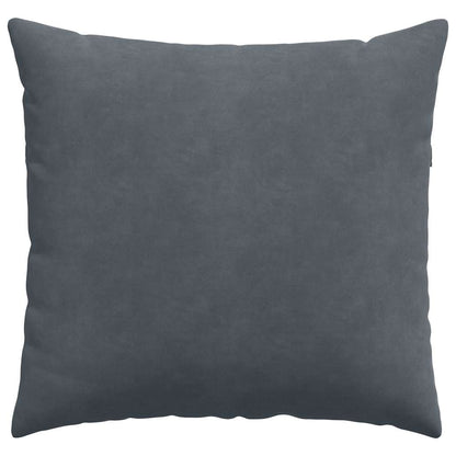 Sofa Kussens 2 pcs Donkergrijs 45 x 45 cm Katoen Stof