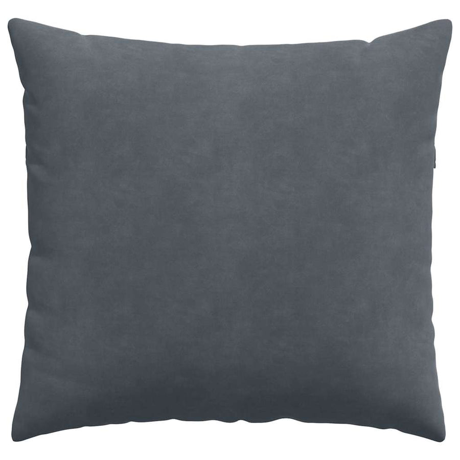 Sofa Kussens 2 pcs Donkergrijs 45 x 45 cm Katoen Stof