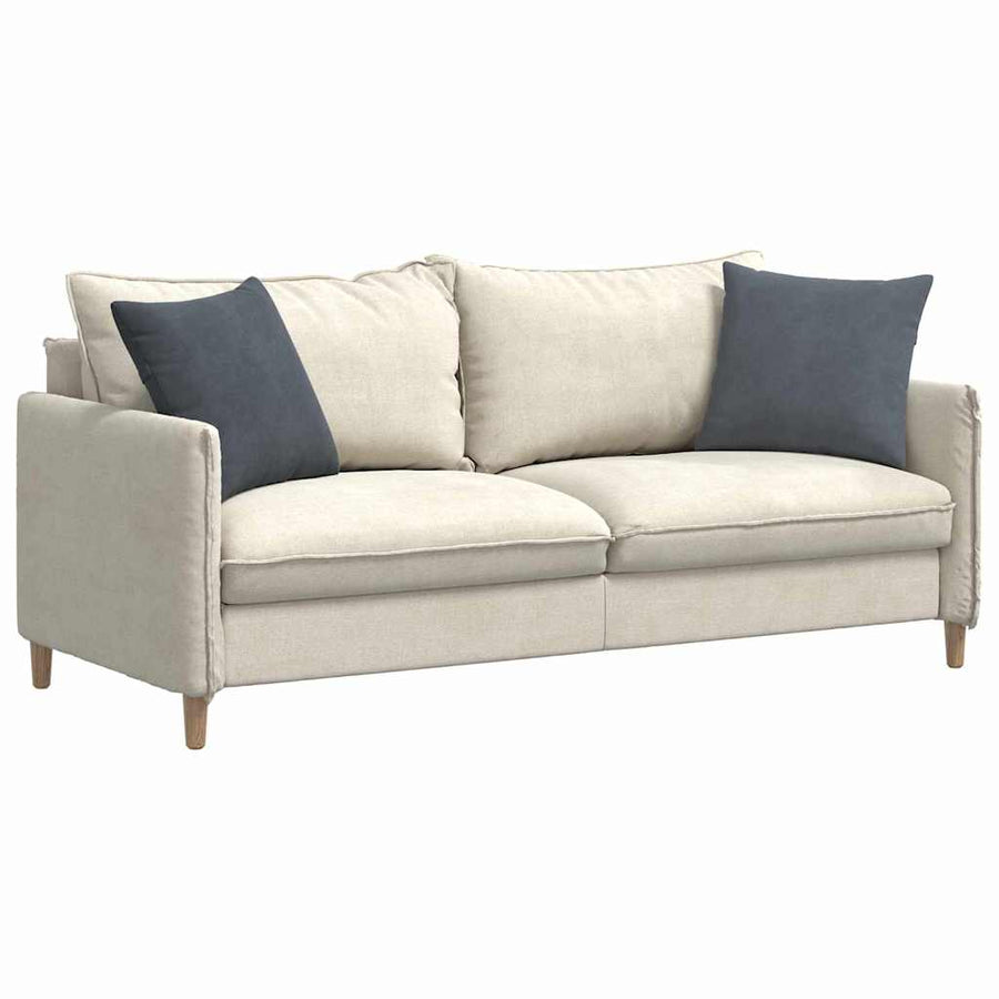 Sofa Kussens 2 pcs Donkergrijs 45 x 45 cm Katoen Stof