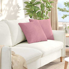 Sofa Kussens 2 pcs Roze 45 x 45 cm Katoen Stof