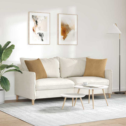 Sofa Kussens 2 pcs Bruin 45 x 45 cm Katoen Stof