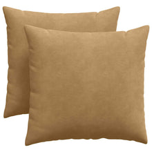Sofa Kussens 2 pcs Bruin 45 x 45 cm Katoen Stof