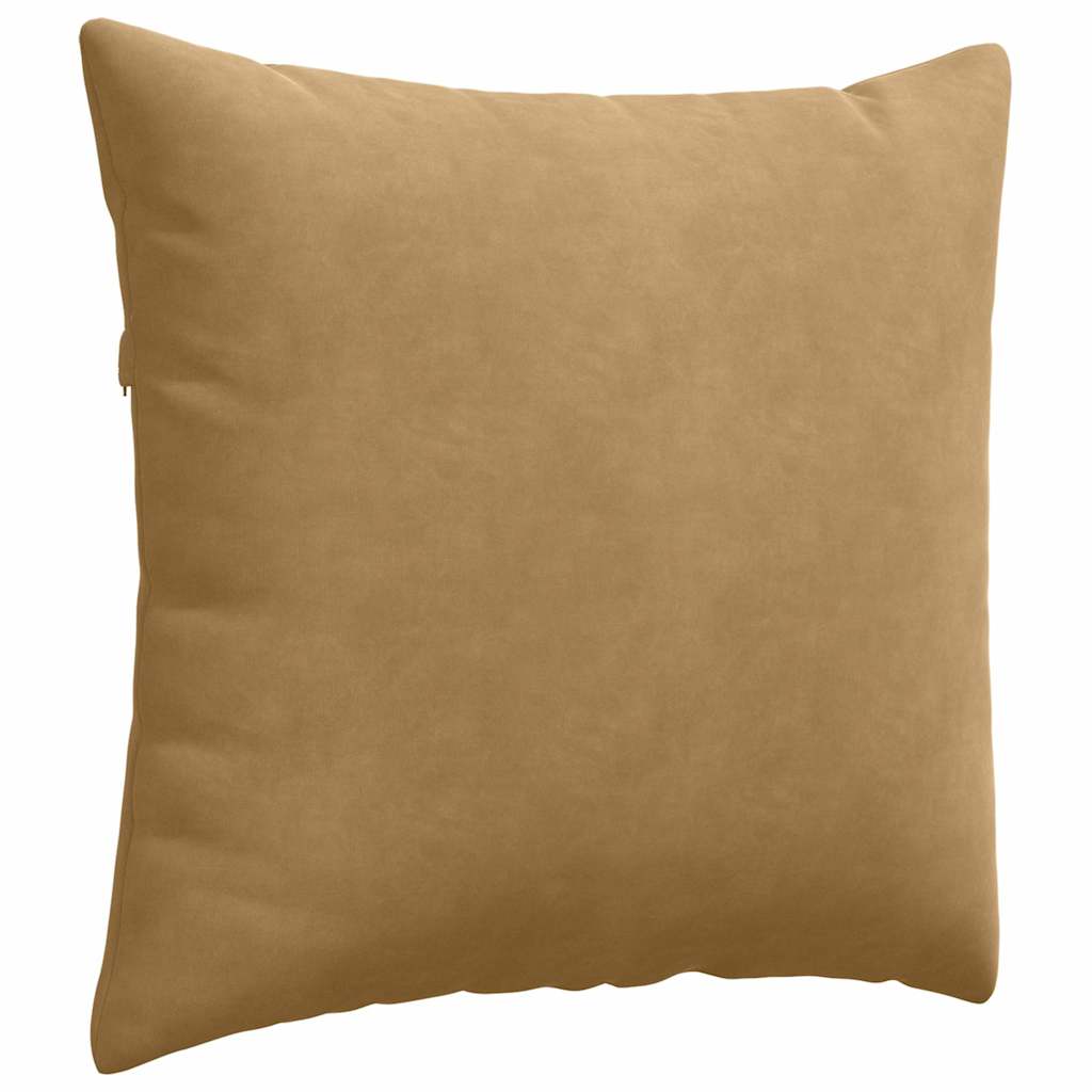 Sofa Kussens 2 pcs Bruin 45 x 45 cm Katoen Stof