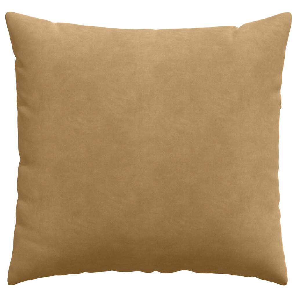 Sofa Kussens 2 pcs Bruin 45 x 45 cm Katoen Stof