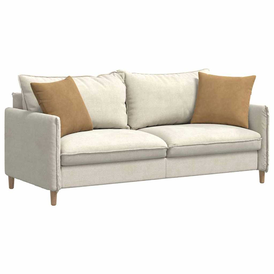 Sofa Kussens 2 pcs Bruin 45 x 45 cm Katoen Stof