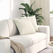 Sofa kussens 2 stuks crème 45x45 cm corduroy