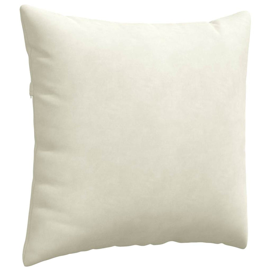 Sofa Kussens 2 pcs Crème 45 x 45 cm Katoen Stof