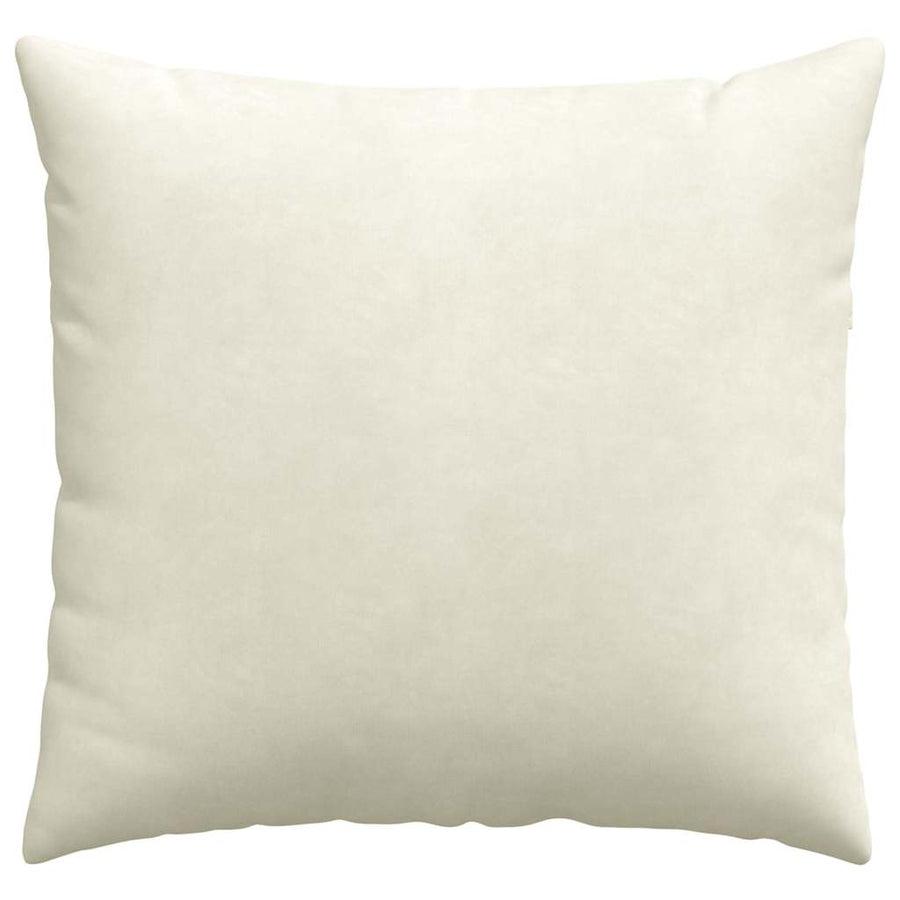 Sofa Kussens 2 pcs Crème 45 x 45 cm Katoen Stof