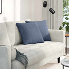 Sofa Cushions 2 pcs Blue 45 x 45 cm Corduroy