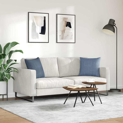 Sofa Kussens 2 pcs Blauw 45 x 45 cm Katoen Stof