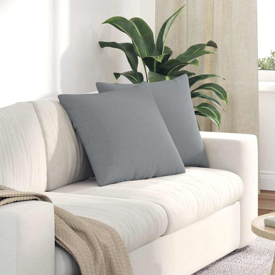 Sofa Kussens Lichtgrijs Stof