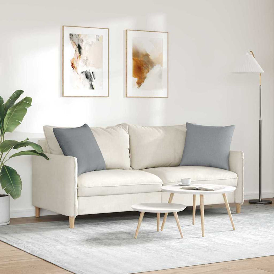 Sofa Kussens Lichtgrijs Stof