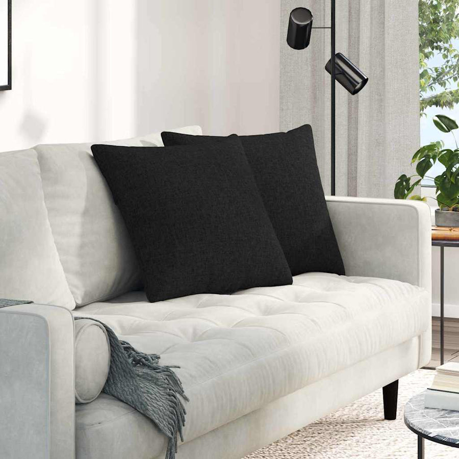Sofa Kussens Zwart Stof