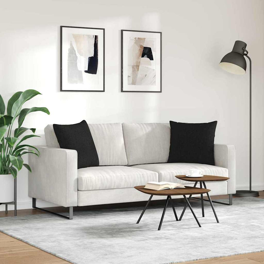 Sofa Kussens Zwart Stof