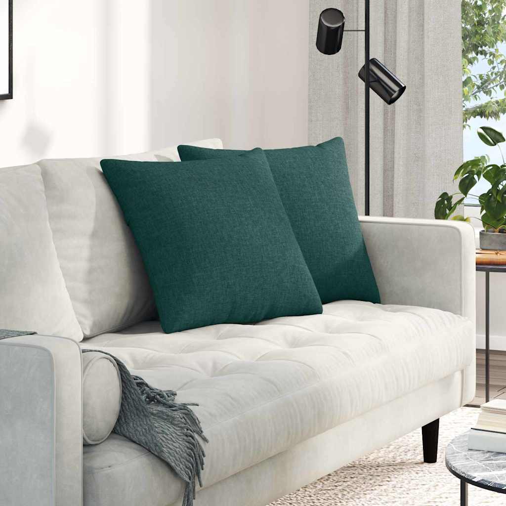 Sofa Kussens Donkergroen Stof