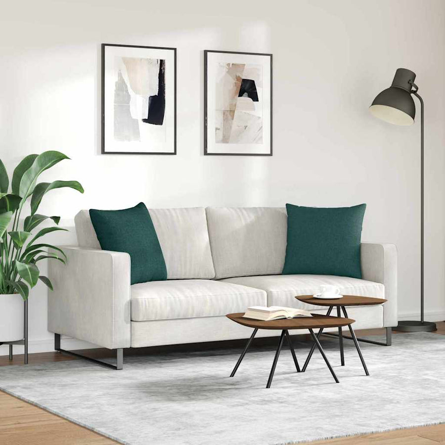 Sofa Kussens Donkergroen Stof