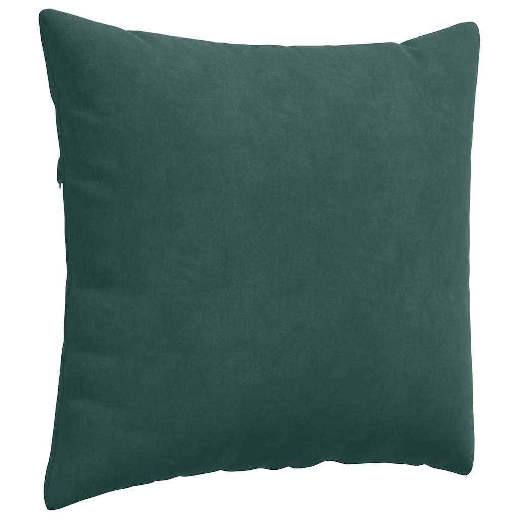 Sofa Kussens 2 pcs Donkergroen 50 x 50 cm Katoen Stof